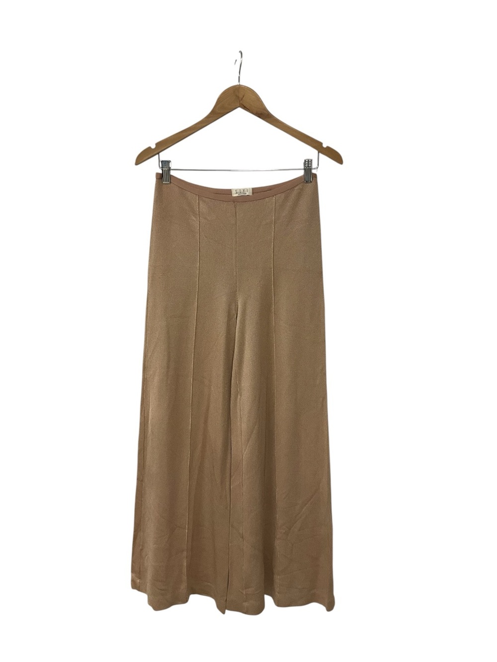 SIYU Beige Knit Wide Leg Pants US 4
